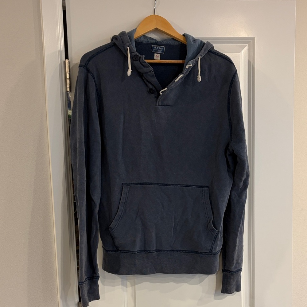 J. Crew Navy French Terry Hoodie